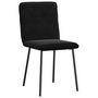 Voir la diapositive 3 : VIDAXL Chaises a manger lot de 2 Noir Velours