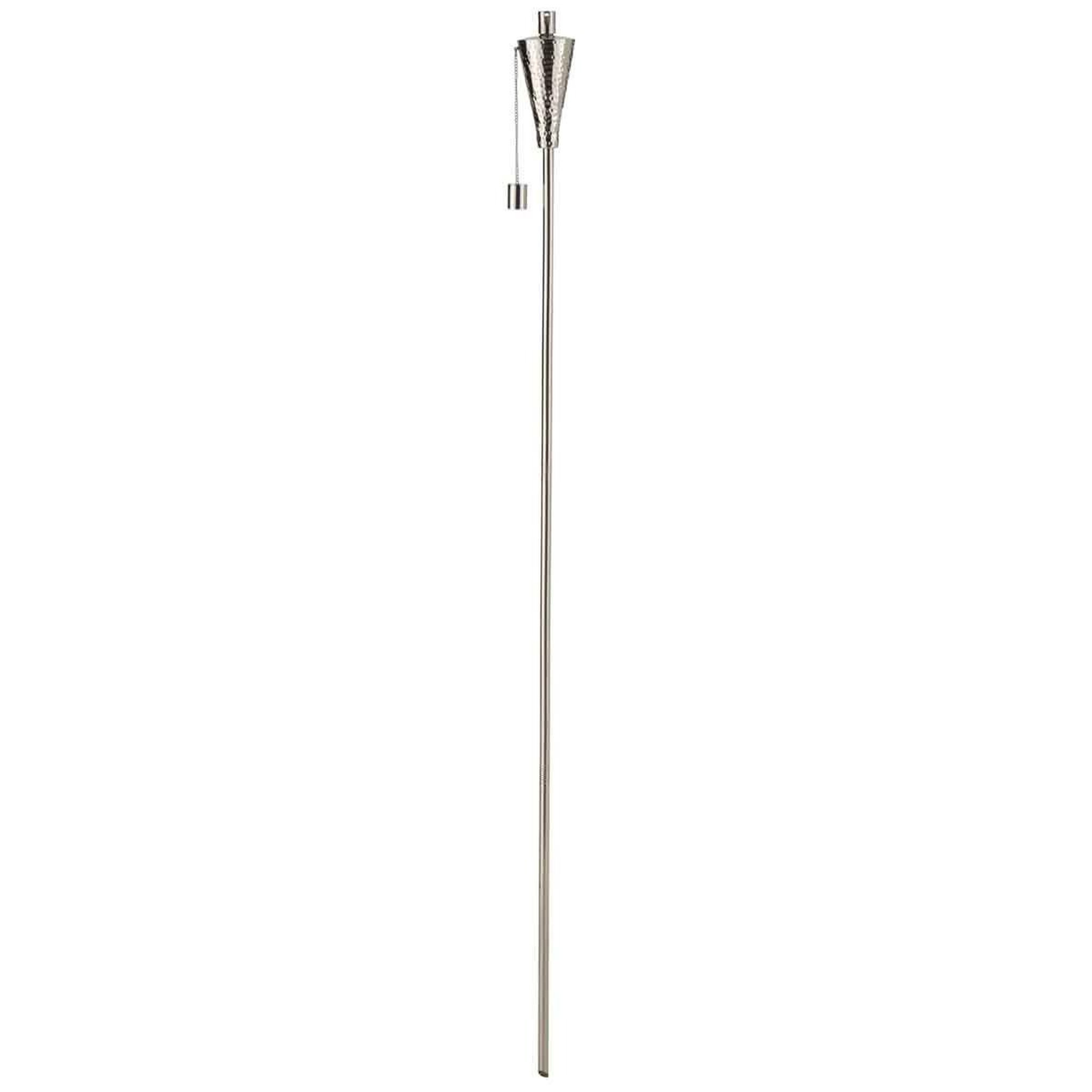 Voir la diapositive 2 : J-LINE Torche de jardin design  conique  156cm argent