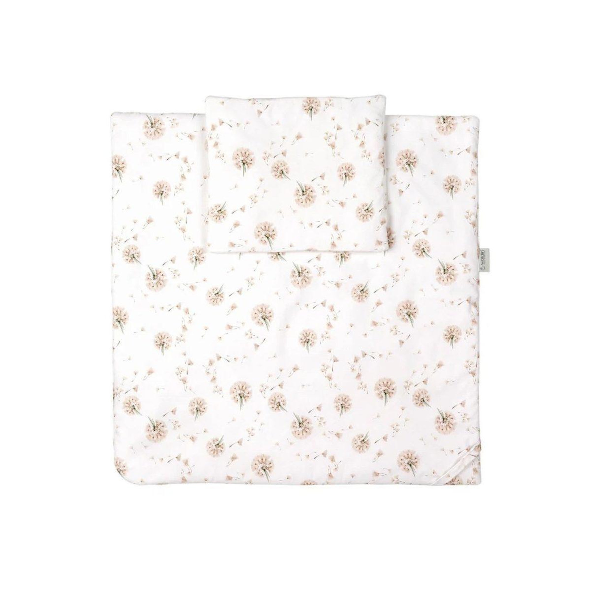 Voir la diapositive 3 : WALDIN Parure 2 en 1 couette et lange d'emmaillotage 75 × 75 cm - pissenlits