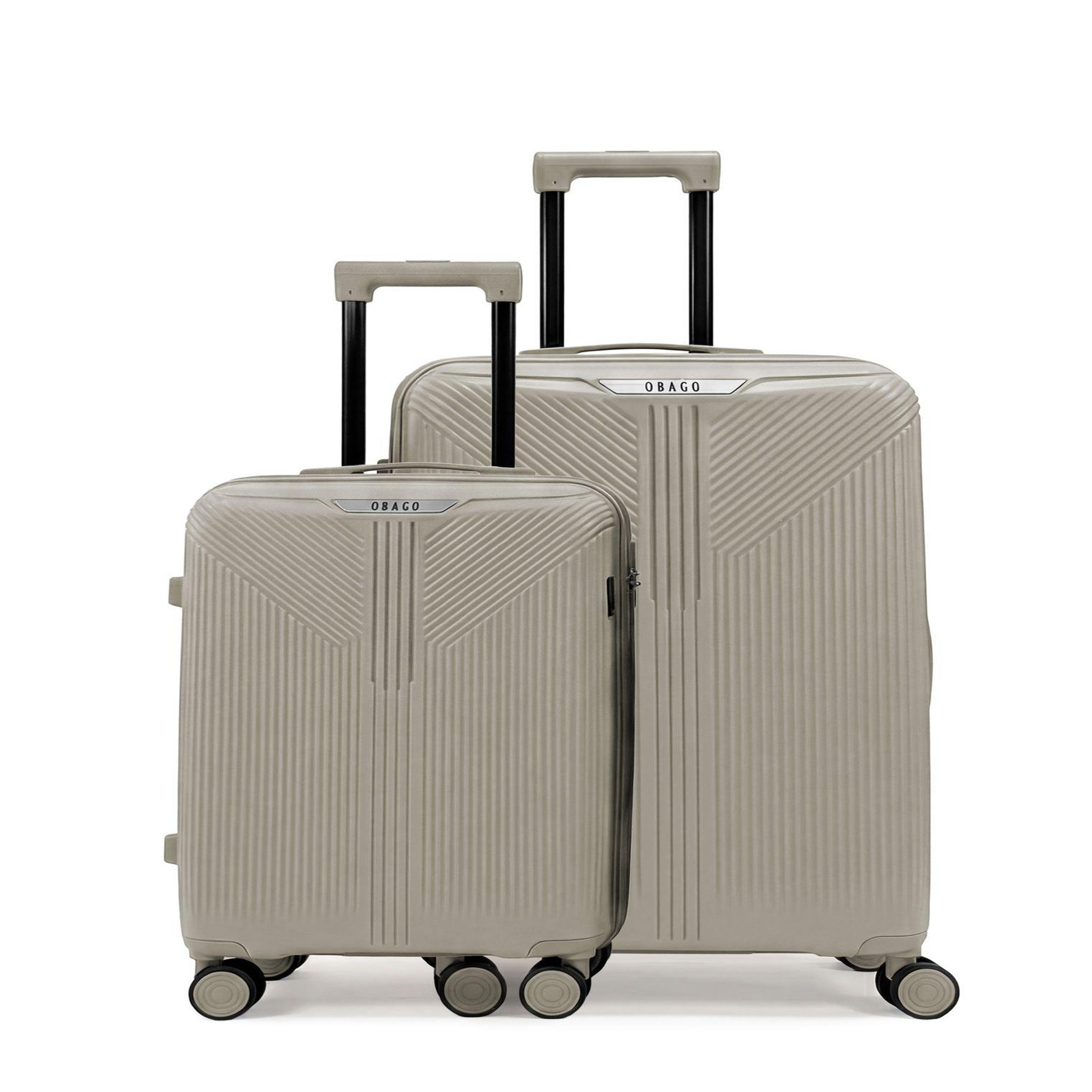 OBAGO Lot de 2 Valises Rigides Grand Format et Cabine ERIDAN