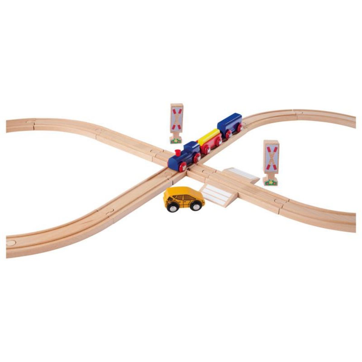 Eichhorn Eichhorn Train Track 8 Figure Playset, 27dlg. 100006202