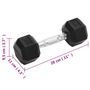 Voir la diapositive 6 : VIDAXL Halteres 2 pcs 10 kg Fonte
