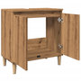 Voir la diapositive 5 : VIDAXL Armoire d'evier chene artisanal 58x33x60 cm bois d'ingenierie