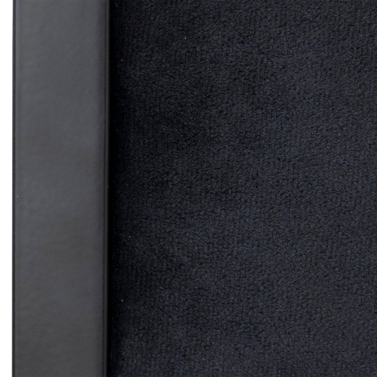 TOILINUX Lot de 2 chaises pliantes carrées en velours - Noir