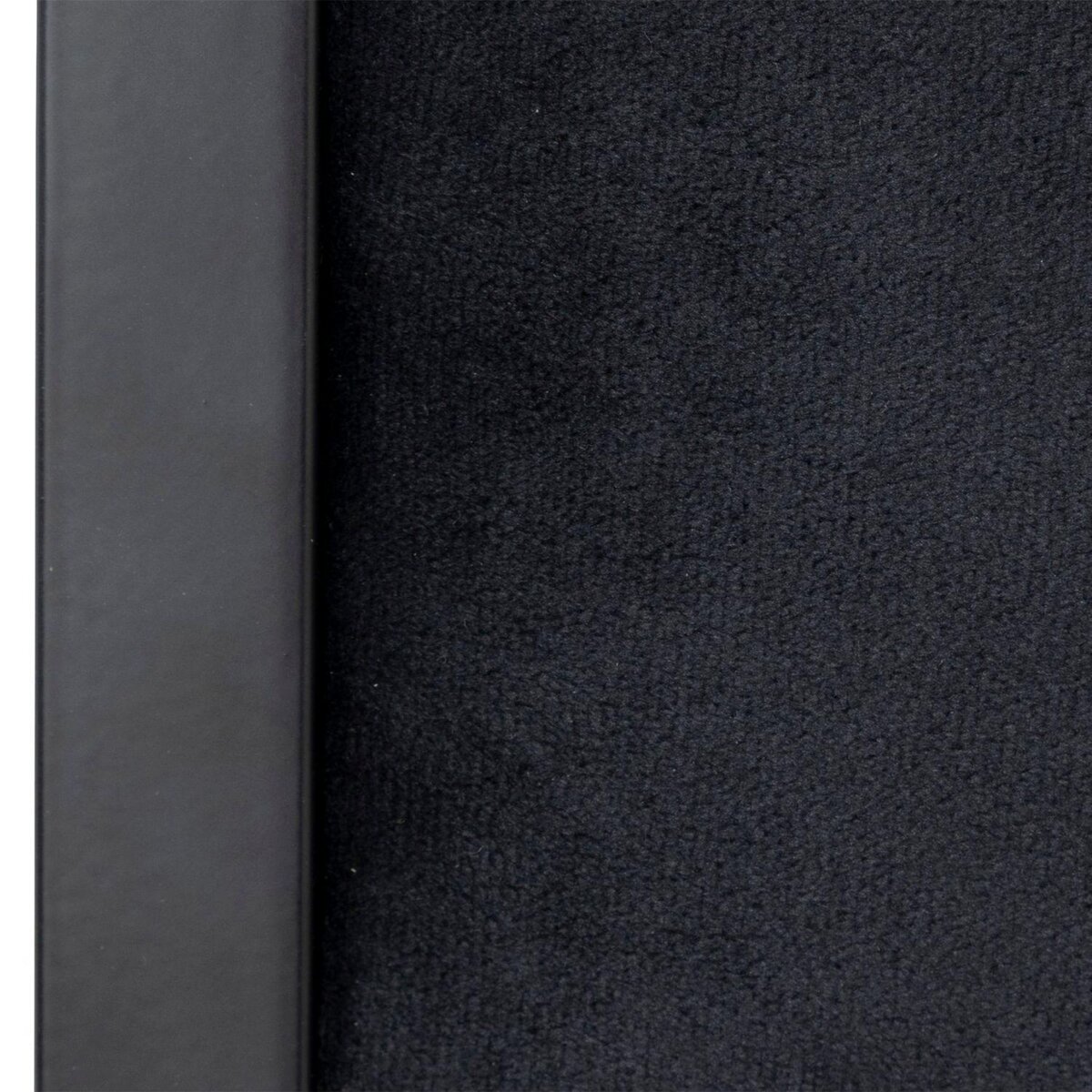 TOILINUX Lot de 2 chaises pliantes carrées en velours - Noir