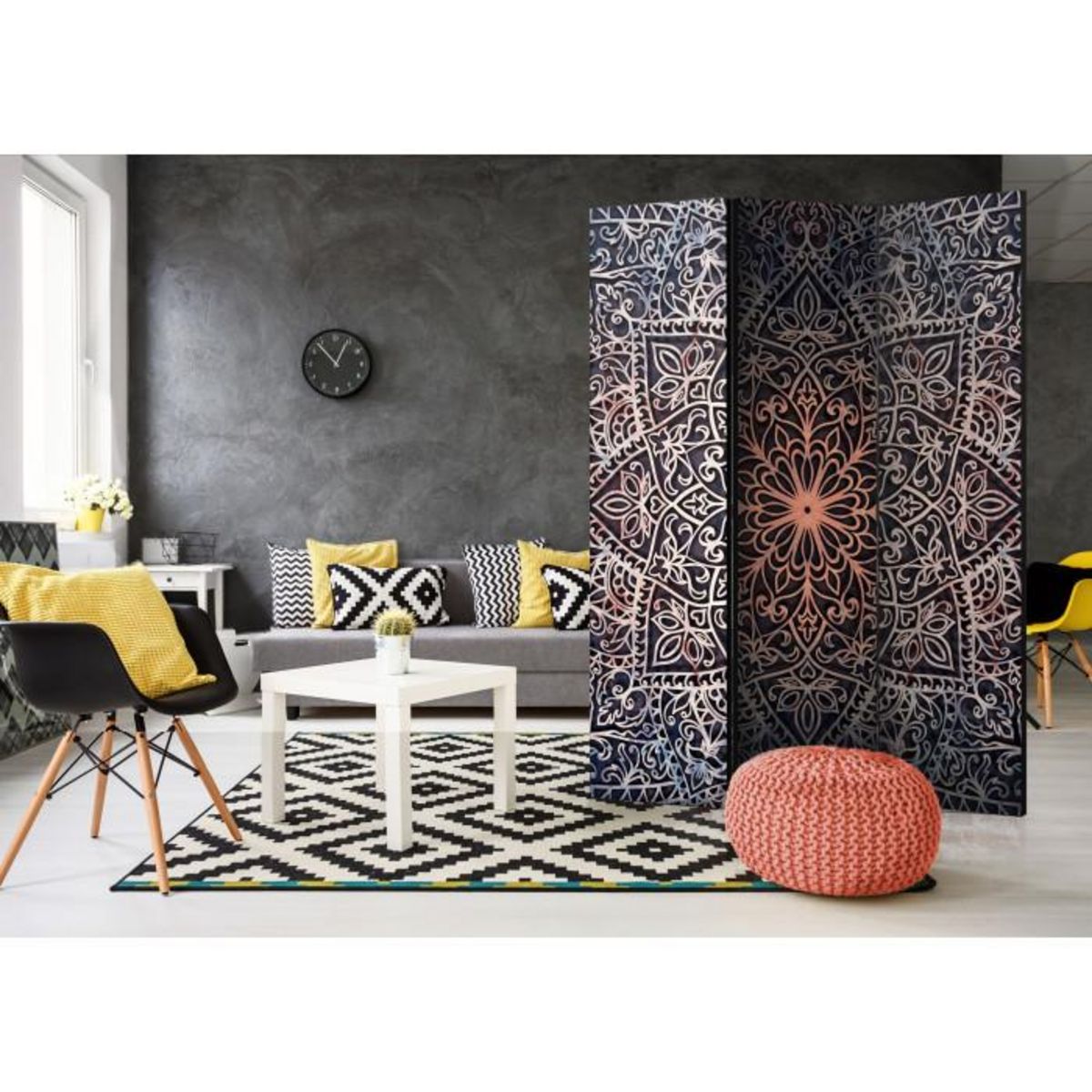 Paris Prix Paravent 3 Volets  Spiritual Finely  135x172cm