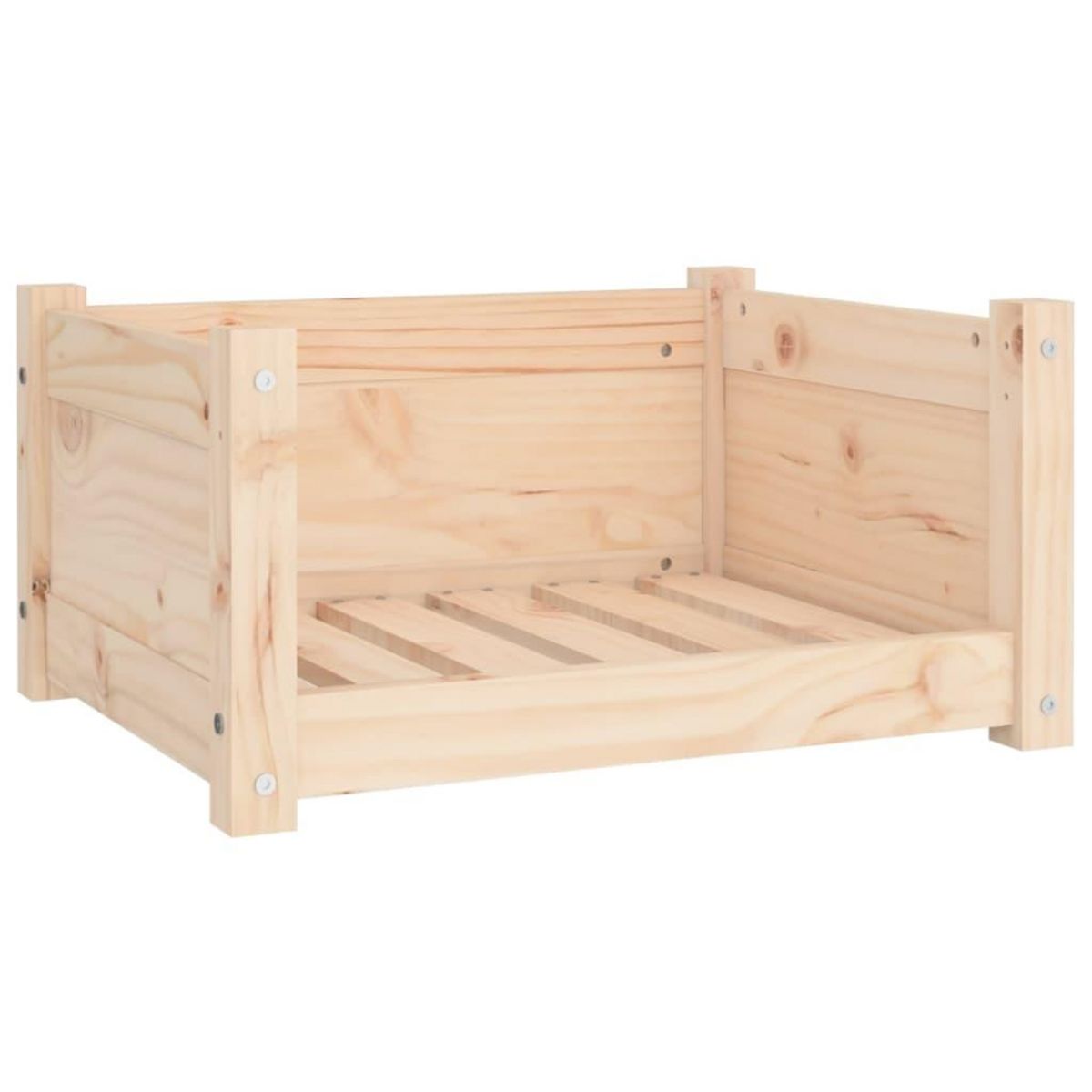 VIDAXL Lit pour chien 55,5x45,5x28 cm Bois massif de pin