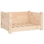 Voir la diapositive 2 : VIDAXL Lit pour chien 55,5x45,5x28 cm Bois massif de pin