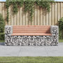 Voir la diapositive 1 : VIDAXL Banc de jardin design gabion 184x71x65,5 cm bois massif douglas