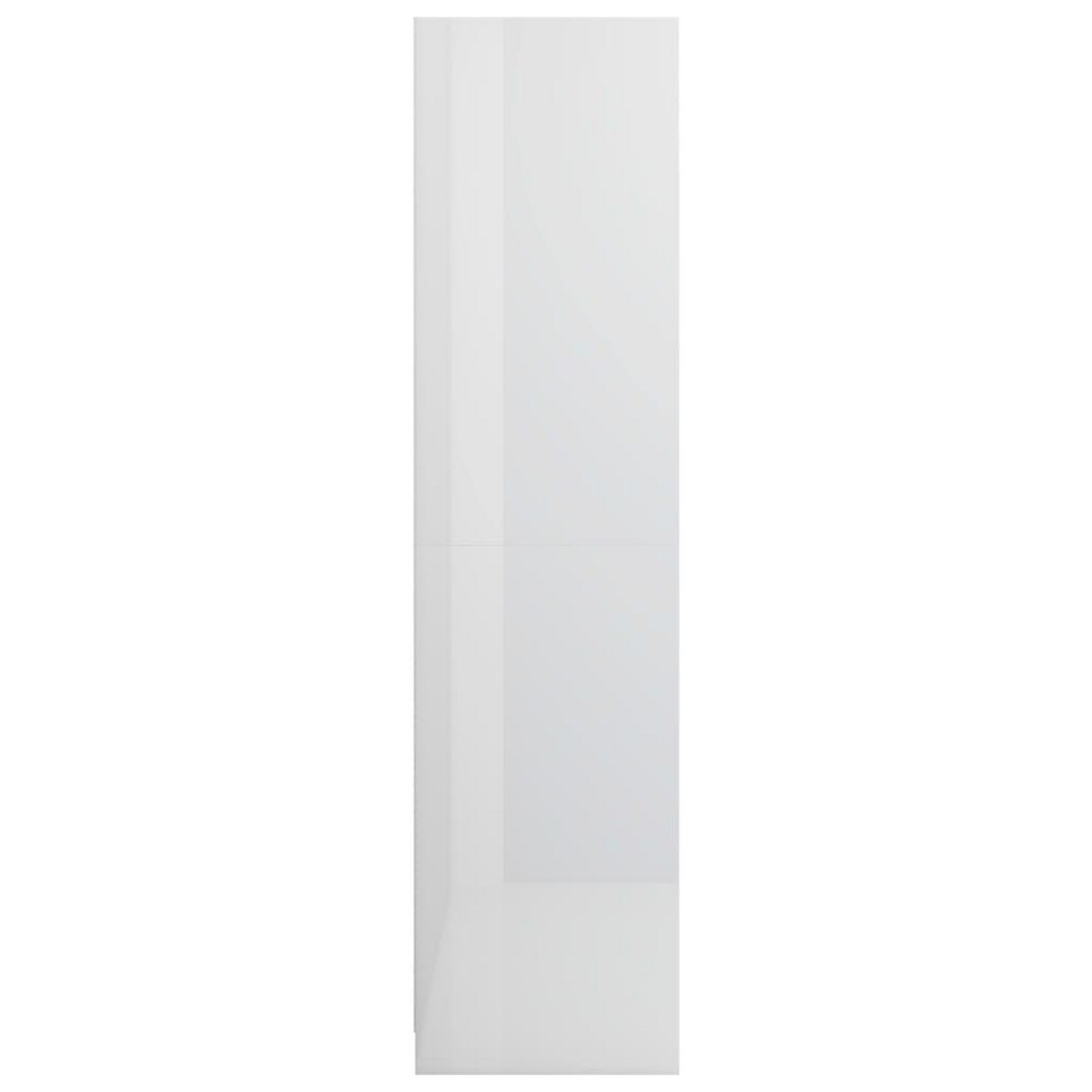 VIDAXL Garde-robe Blanc brillant 100x50x200 cm Bois d'ingenierie