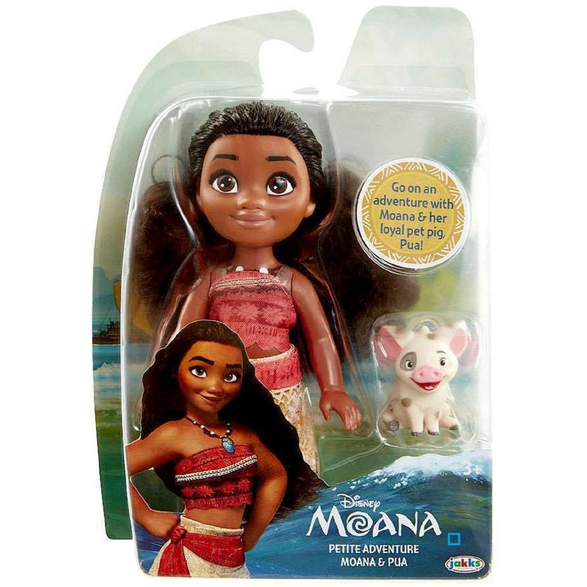 TALDEC Poupée 15 cm Vaiana et son compagnon Pua - Disney
