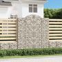Voir la diapositive 1 : VIDAXL Paniers a gabions arques 9 pcs 200x30x220/240 cm fer galvanise