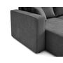 Voir la diapositive 6 : BEST MOBILIER Topaze - canapé panoramique - 7 places - convertible avec coffre - en tissu