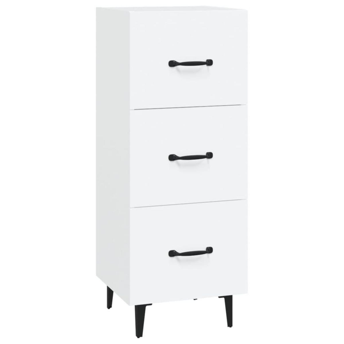 VIDAXL Buffet blanc 34,5x34x90 cm bois d'ingenierie