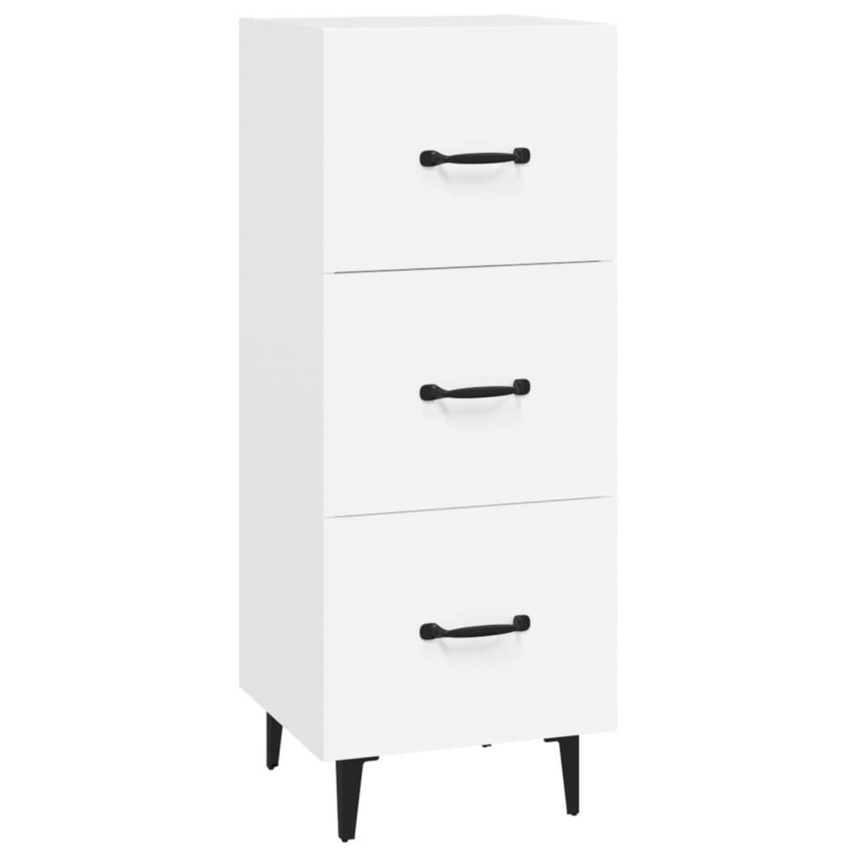 VIDAXL Buffet blanc 34,5x34x90 cm bois d'ingenierie