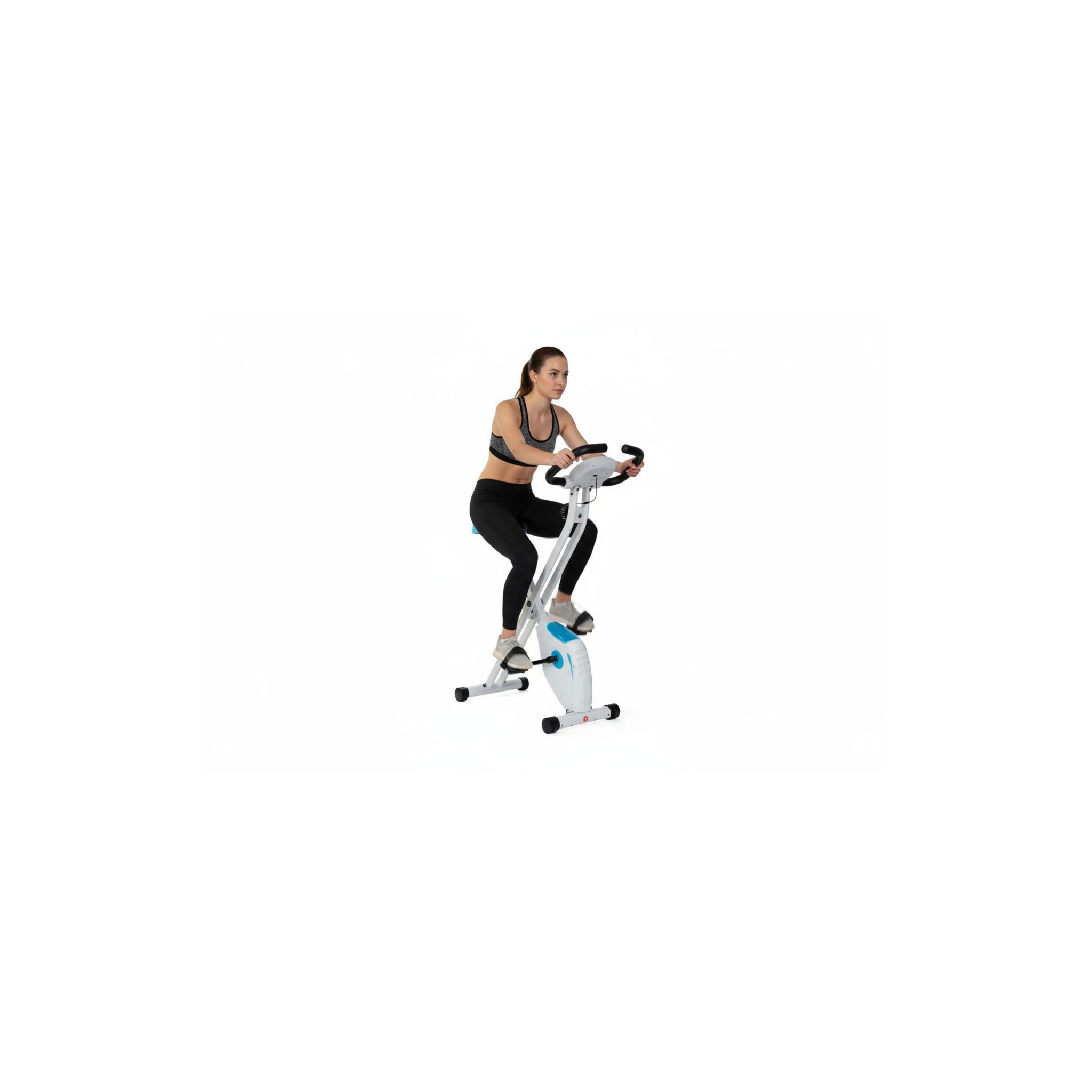 Voir la diapositive 2 : O'Fitness Vélo d'appartement pliable Xbike - O'Fitness - Compteur 5 fonctions - Roue magnétique : 2,5 Kg