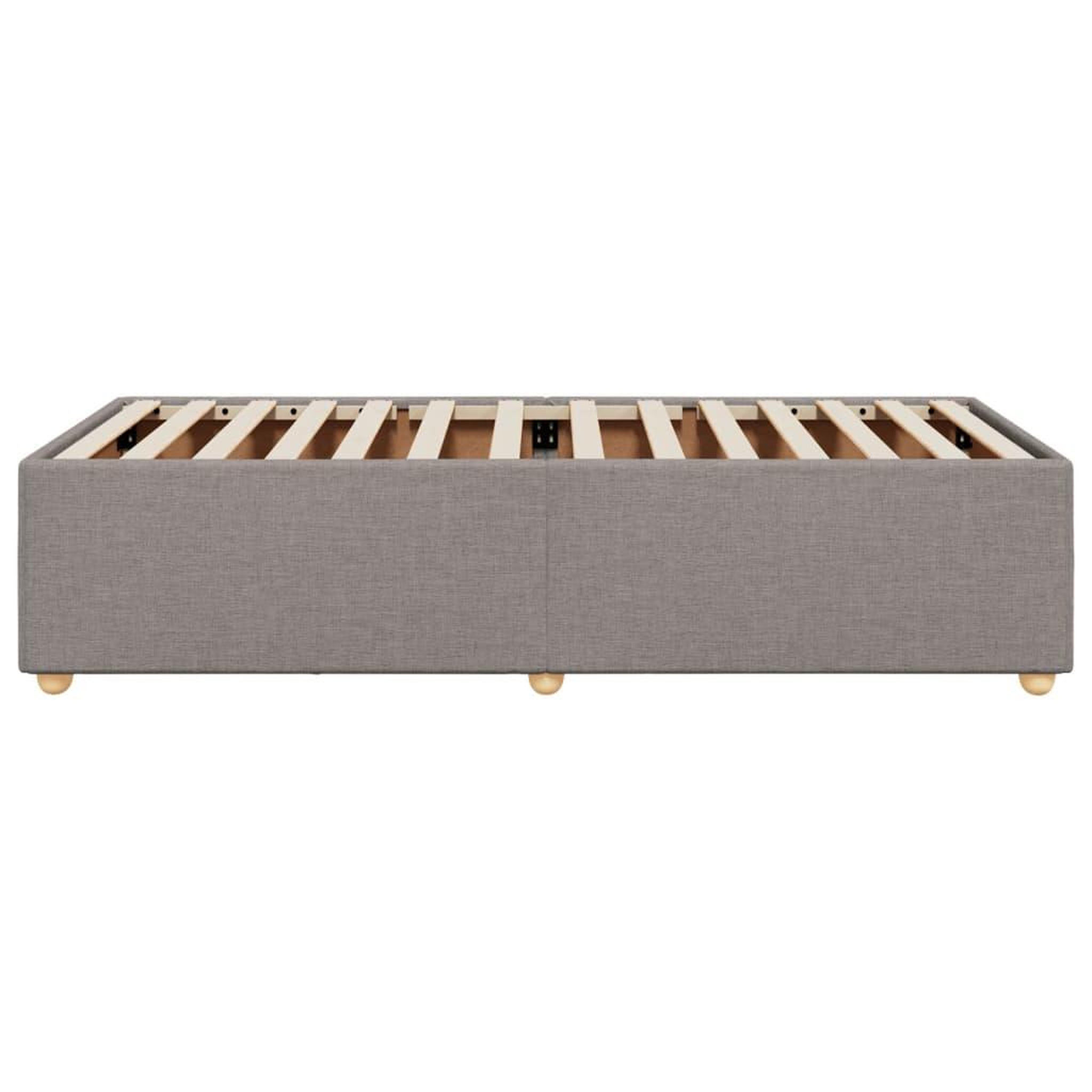 Voir la diapositive 5 : VIDAXL Cadre de lit sans matelas taupe 100x200 cm tissu