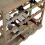 IDIMEX Etagère porte-bouteilles VINO casier à vin en bois pour 24 bouteilles avec tablette supérieure, en sapin à la finition naturelle