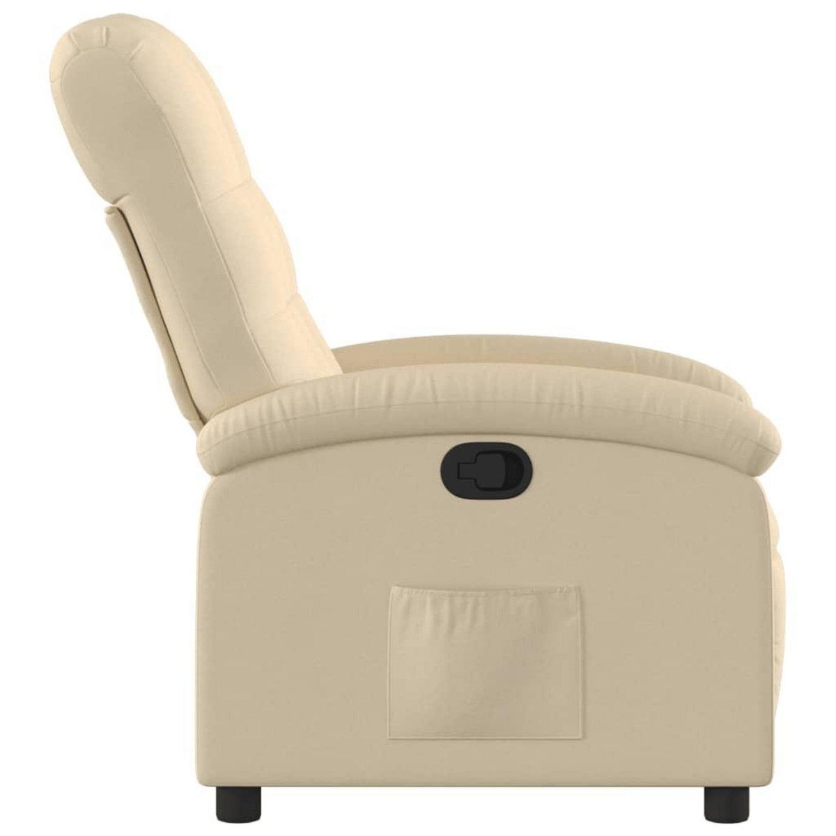 VIDAXL Fauteuil inclinable Creme Tissu