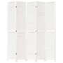 Voir la diapositive 4 : VIDAXL Cloison de separation 5 panneaux blanc bois de paulownia massif