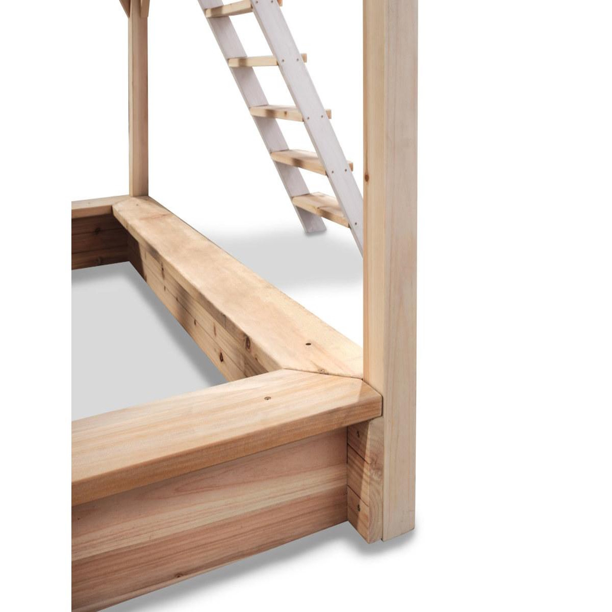 Voir la diapositive 4 : EXIT TOYS Maisonnette en bois pour enfants loft 500 naturel - exit toys