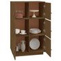 Voir la diapositive 4 : VIDAXL Buffet haut Marron miel 67x40x108,5 cm Bois massif de pin