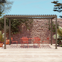 Voir la diapositive 2 : SWEEEK Pergola bioclimatique aluminium lames orientables 4x3m Triomphe