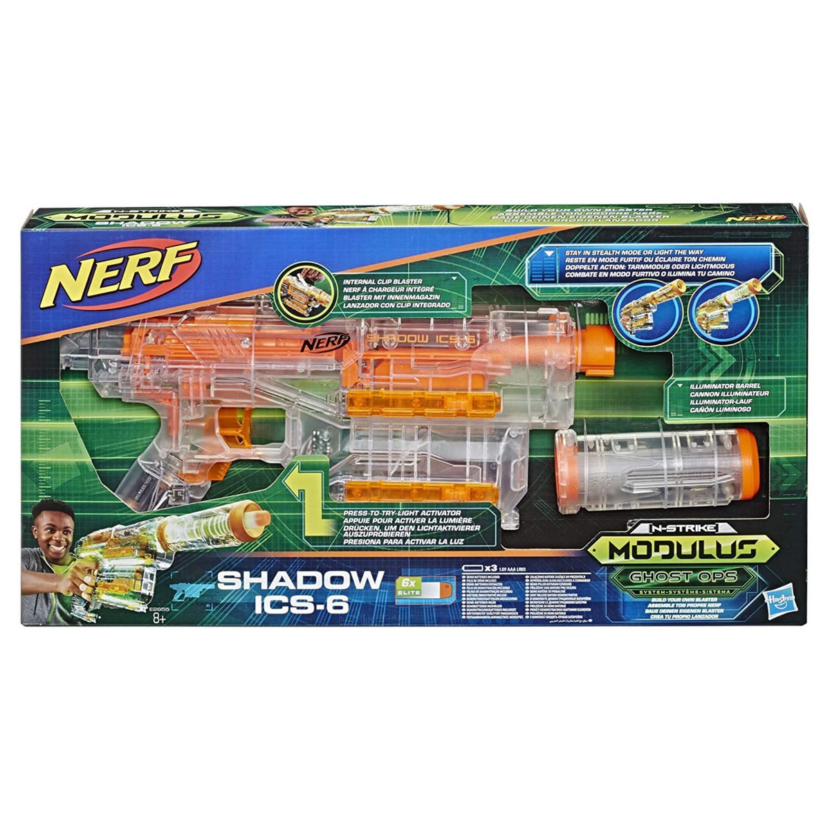 HASBRO Pistolet Nerf Modulus Shadow ICS6
