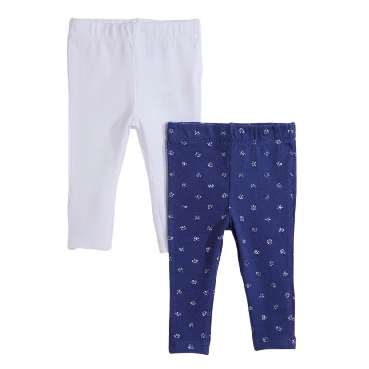 IN EXTENSO Lot de 2 leggings bébé fille