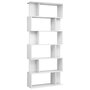 VIDAXL Bibliotheque/Separateur de piece Blanc brillant 80x24x192 cm