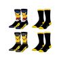 Voir la diapositive 1 : FREEGUN Lot de 4 paires de chaussettes Homme Pokémon Pikachu