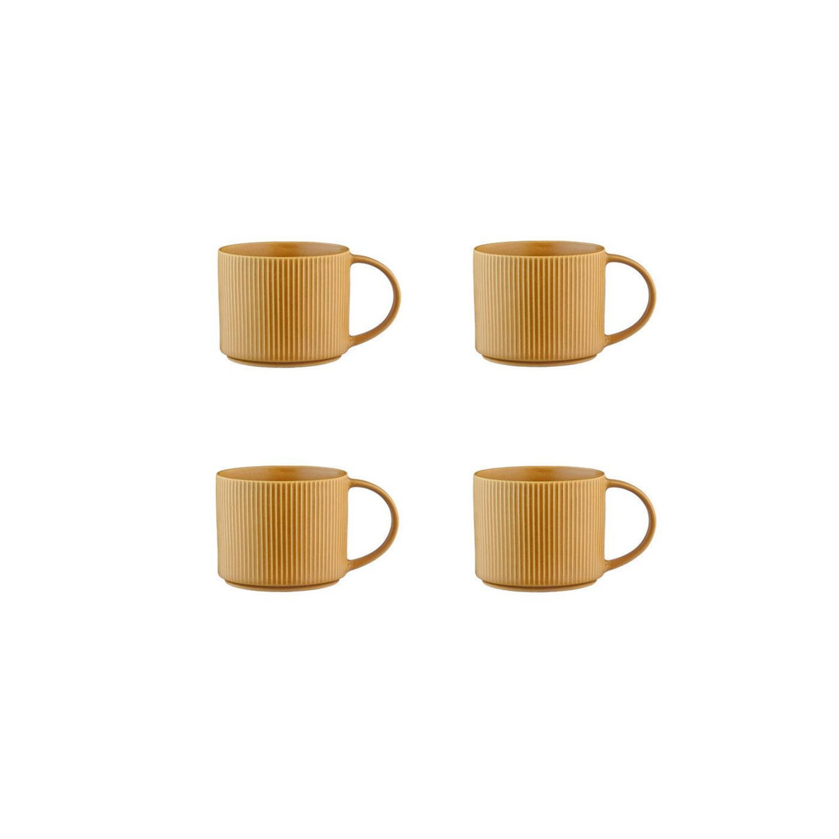 BJORN Mug SCANDI 50cl - 4 pièces - Ocre