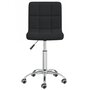 Voir la diapositive 3 : VIDAXL Chaise pivotante de bureau Noir Tissu