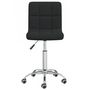 Voir la diapositive 3 : VIDAXL Chaise pivotante de bureau Noir Tissu