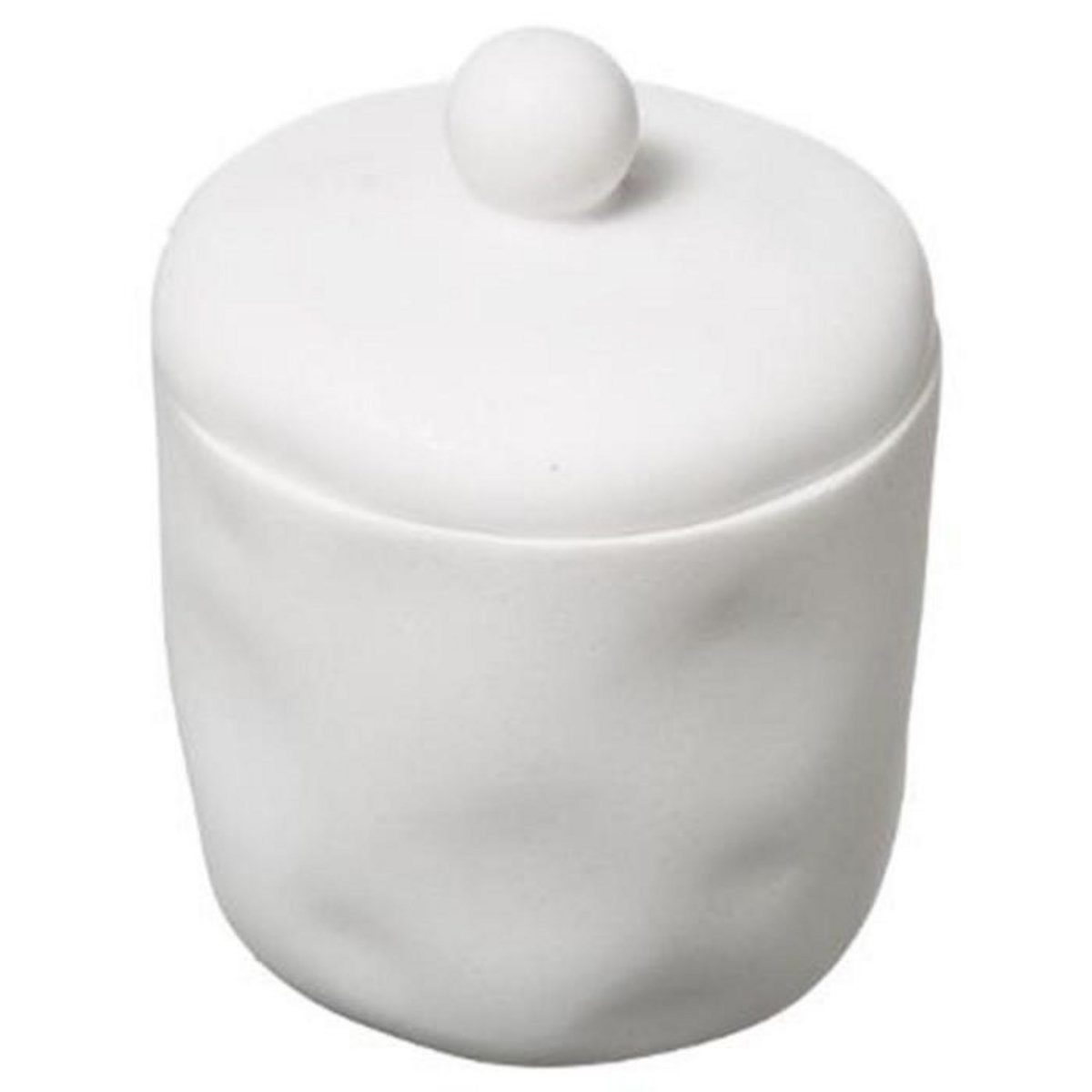 FIVE Pot à Coton Design  Indonésie  12cm Blanc