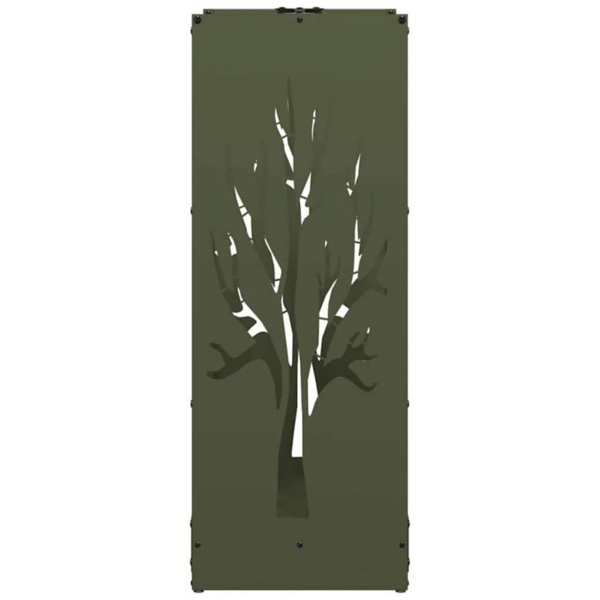VIDAXL Portant de bois chauffage vert olive 40x30x80 cm