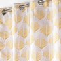 Voir la diapositive 2 : Paris Prix Rideau à Œillets  Floriani  140x260cm Jaune