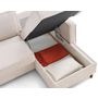 Voir la diapositive 3 : LISA DESIGN Jake - canapé d'angle droit 4 places convertible avec coffre en tissu velours relief