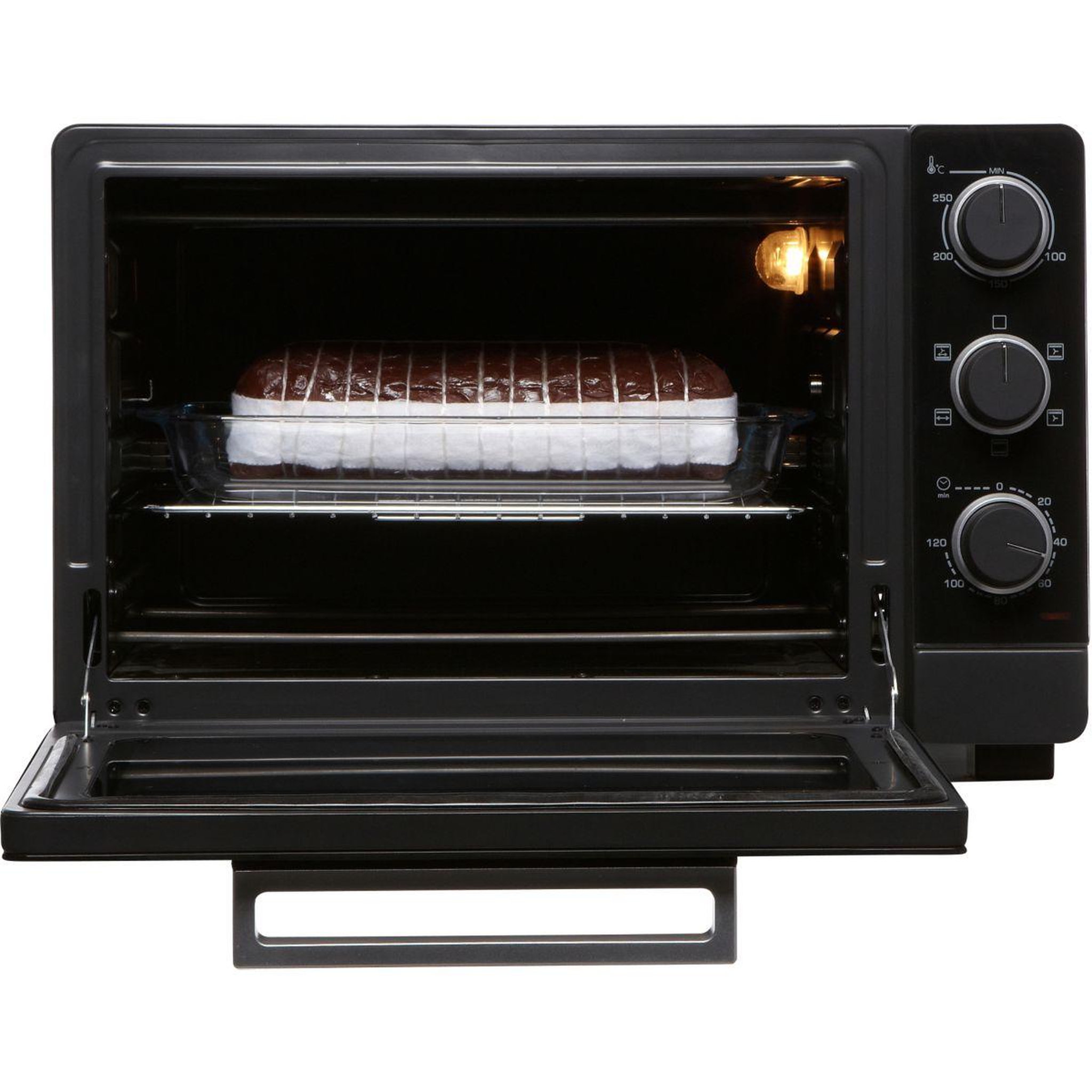 Voir la diapositive 4 : BRANDT Mini four FC405MB noir