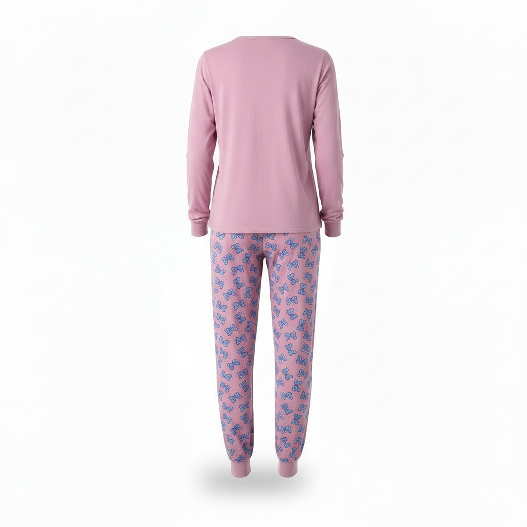 Voir la diapositive 3 : OZABI Ozabi ensemble pyjama femme coton doublé polaire broderie lurex