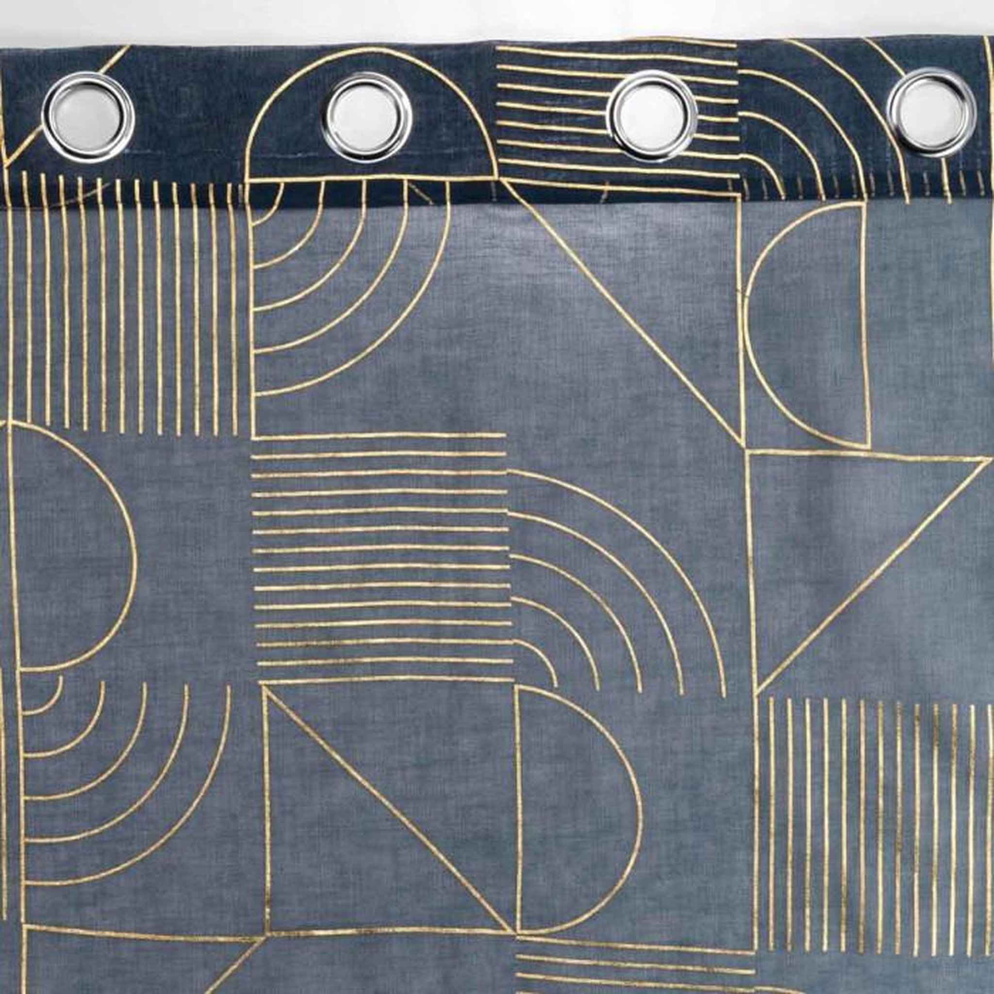 Voir la diapositive 3 : Paris Prix Rideau Voilage à Œillets  Lineor  140x280cm Marine
