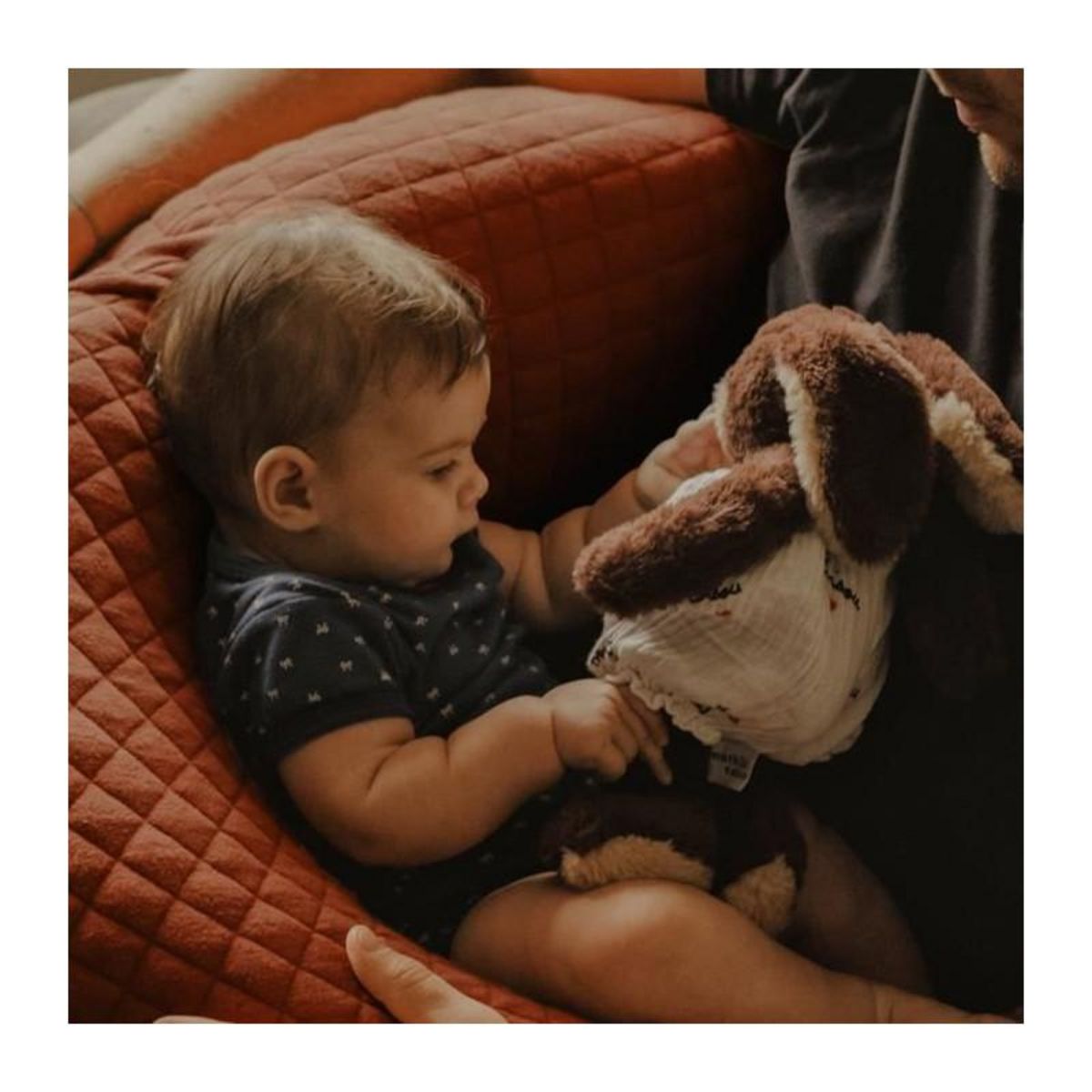 BEABA BEABA, Big Flopsy™, Fleur de coton, Brique, 170 cm