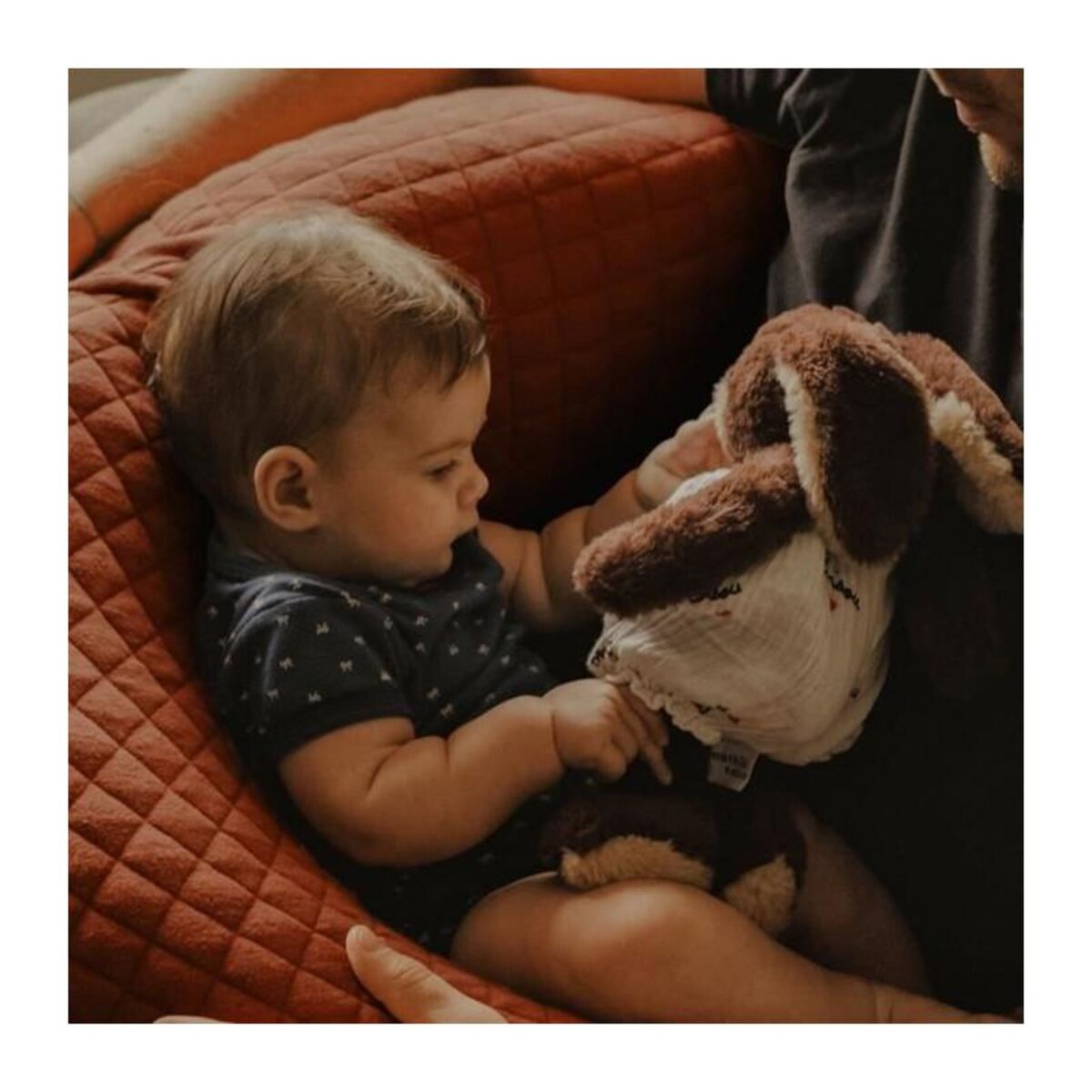 BEABA BEABA, Big Flopsy™, Fleur de coton, Brique, 170 cm