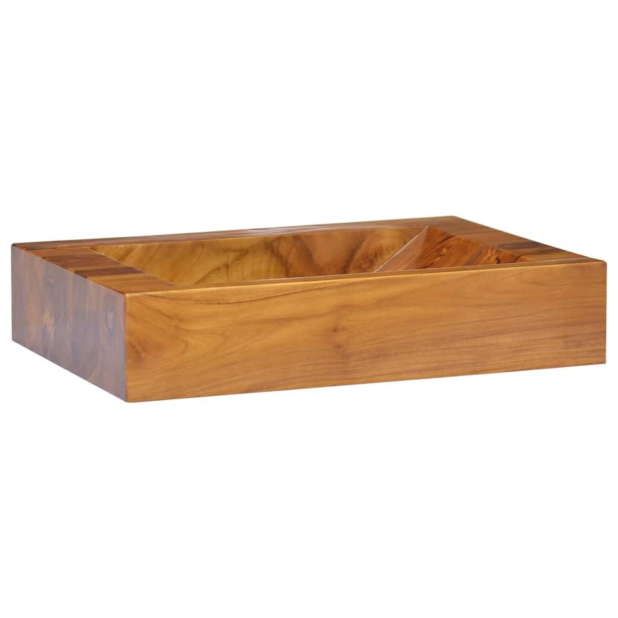 VIDAXL Lavabo bois de teck massif 50x35x10 cm