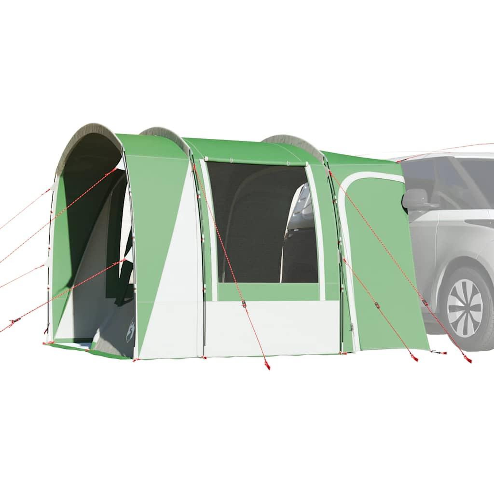 VIDAXL Tente de voiture 4 personnes vert impermeable
