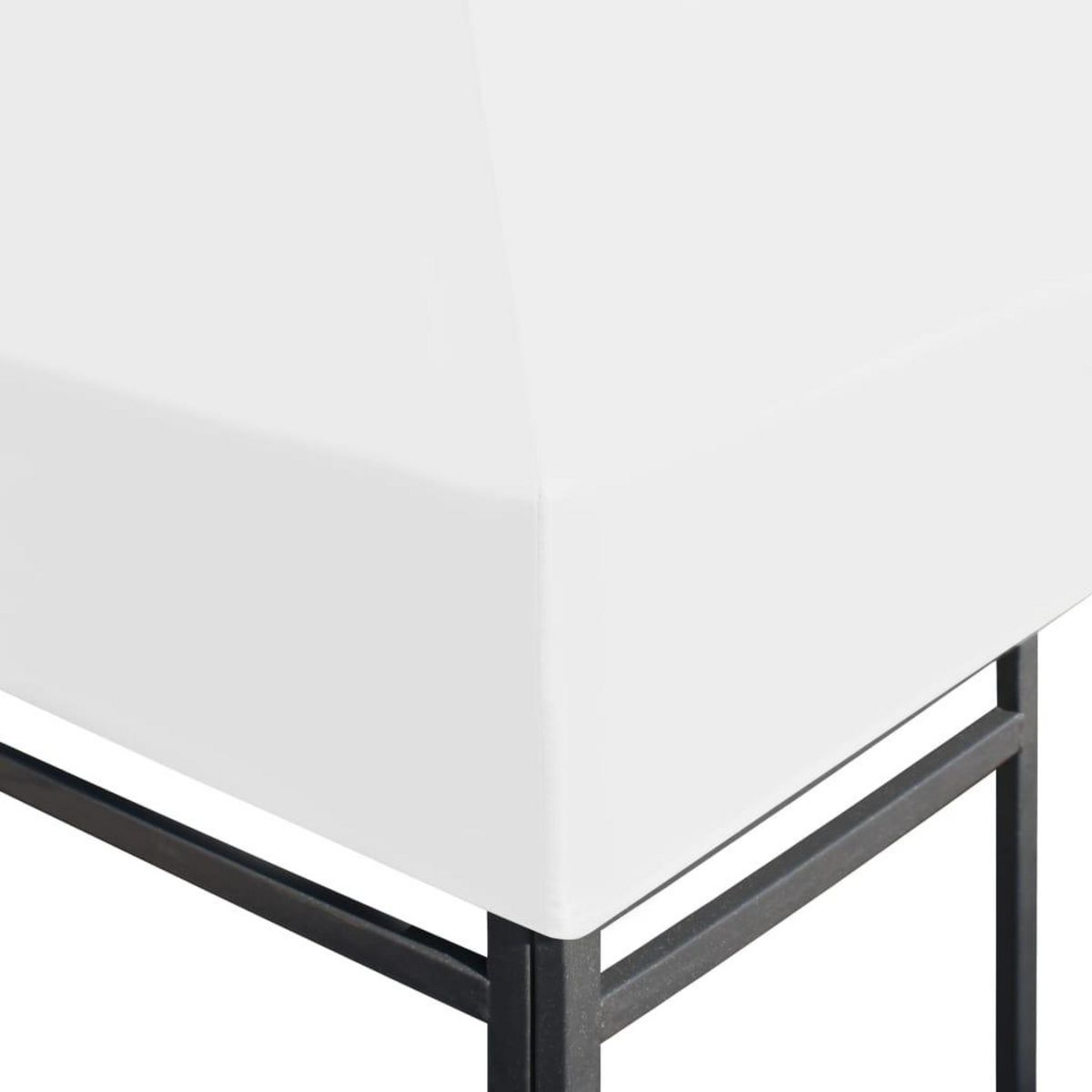 VIDAXL Toile de toit de belvedere 270 g/m^2 4x3 m Blanc