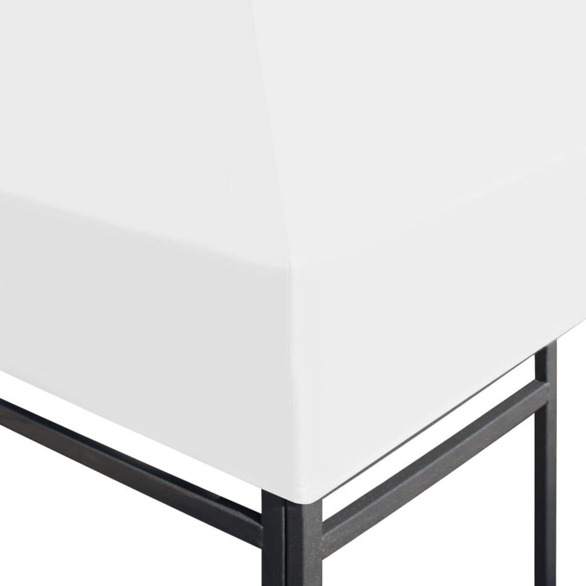 VIDAXL Toile de toit de belvedere 270 g/m^2 4x3 m Blanc