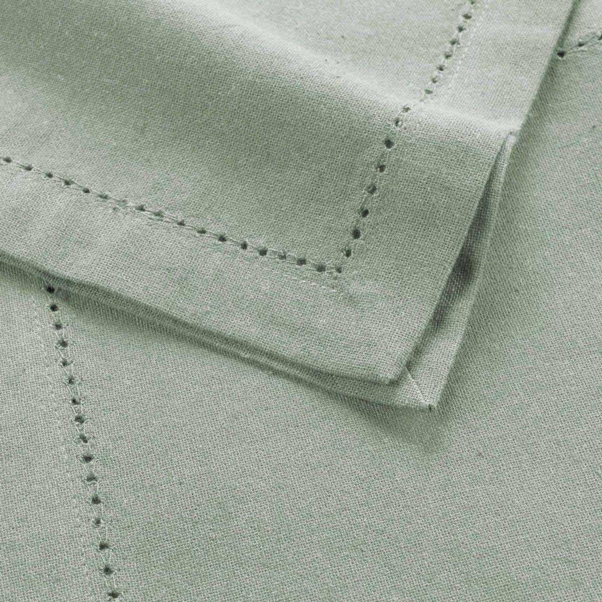 Paris Prix Lot de 3 Serviettes de Table  Charline  40x40cm Vert Cèdre