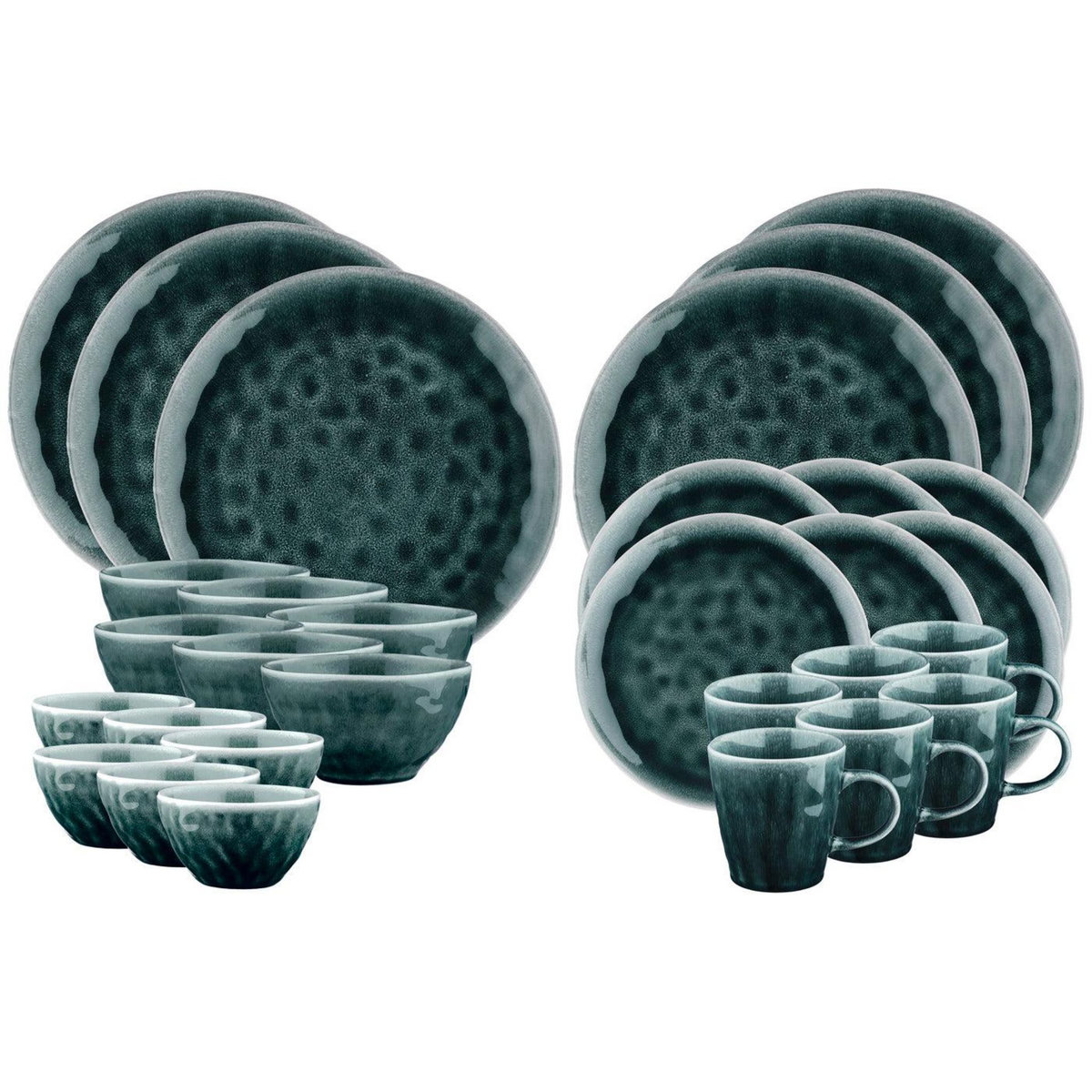 BJORN Service Complet MOON - 30 pièces - Pétrole