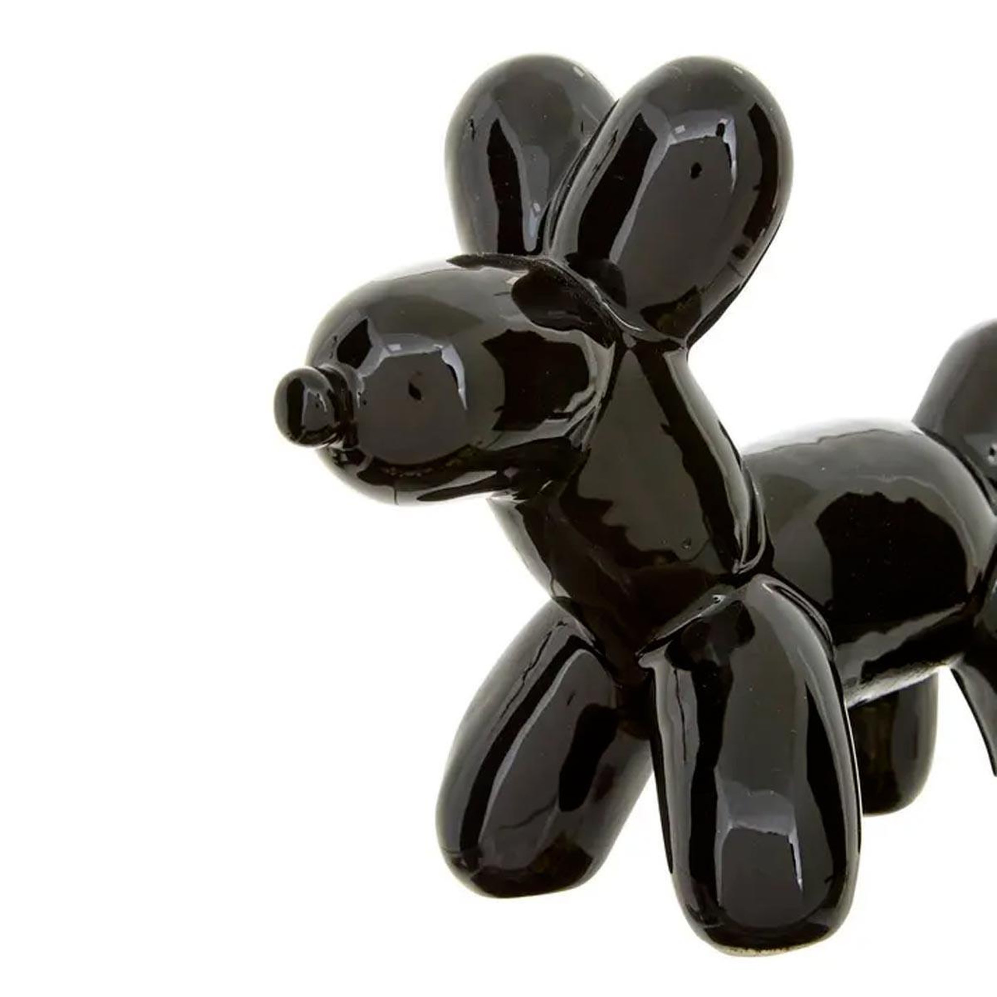 Voir la diapositive 3 : ATMOSPHERA Statuette déco chien en céramique  théo  19cm noir